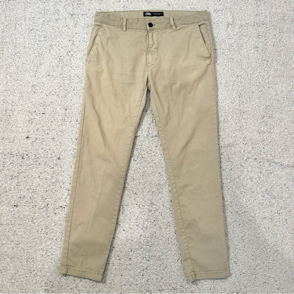 Zara Men's Khaki Chinos Size 34